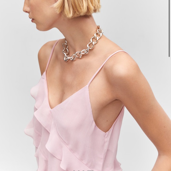 Mango Pink Chiffon Ruffle Too - Picture 3 of 11